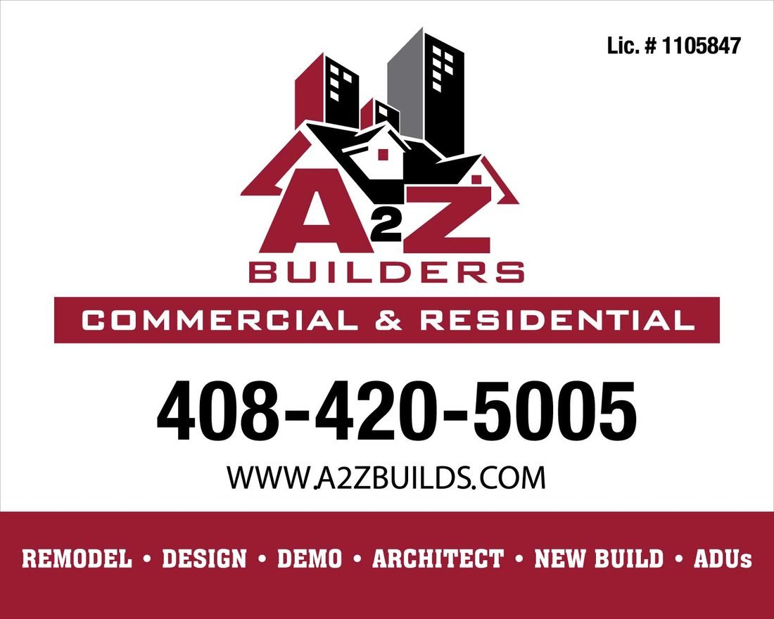 Thirty by twenty-four inch vehicle magnet for the A2Z Builders fleet